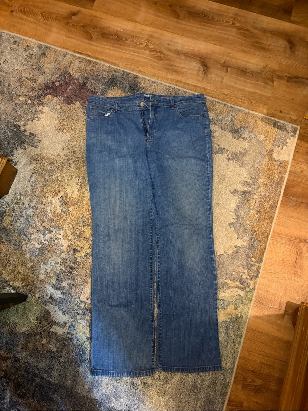 Style & Co. Women's Medium Blue Straight-Leg Jeans
